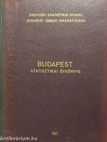 Budapest statisztikai évkönyve 1962