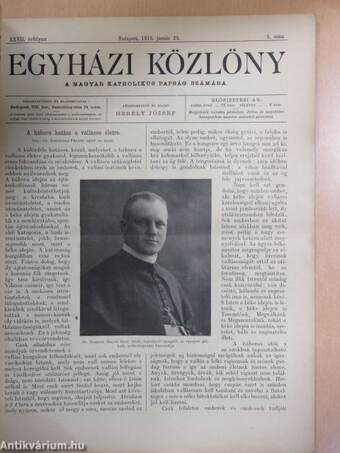 Egyházi közlöny 1915. január 29.