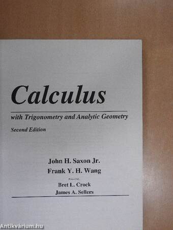 Calculus with Trigonometry and Analytic Geometry