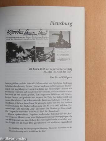 Orte der Bücherverbrennungen in Schleswig-Holstein 1933