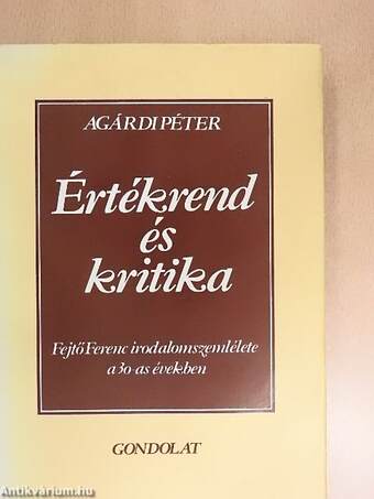 Értékrend és kritika