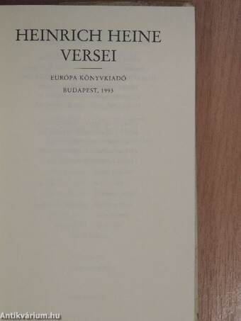 Heinrich Heine versei