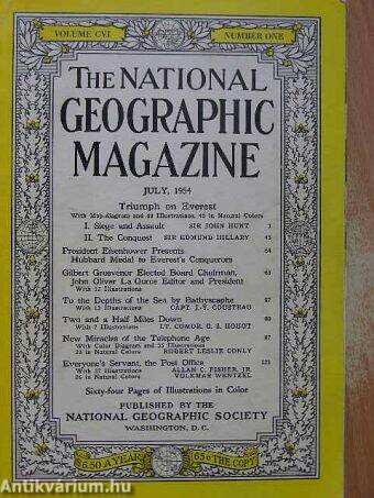 The National Geographic Magazine July 1954