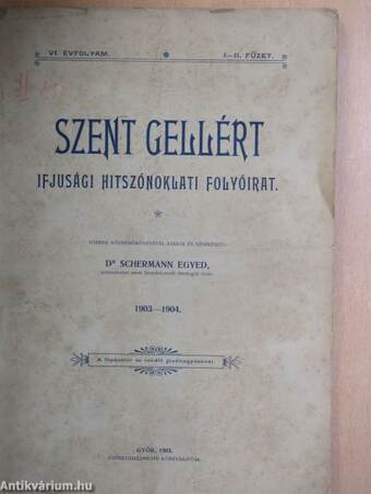 Szent Gellért 1903-1904.