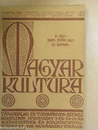 Magyar Kultúra 1913. június 20.