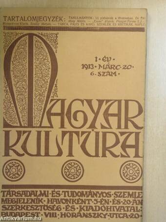 Magyar Kultúra 1913. március 20.