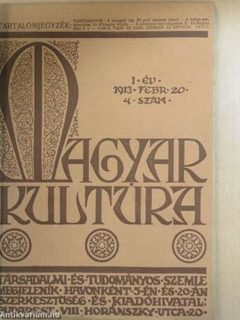 Magyar Kultúra 1913. február 20.