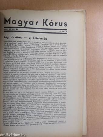 Magyar Kórus 1932. február