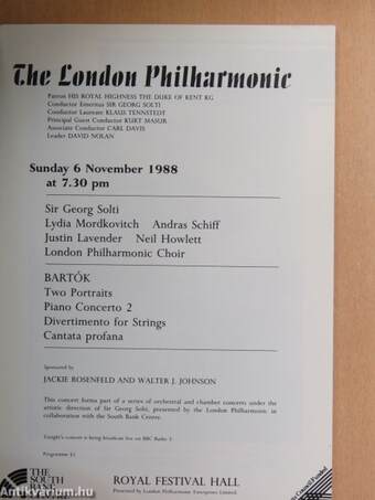 The London Philharmonic 1988