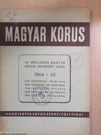 Magyar Kórus 1944. március