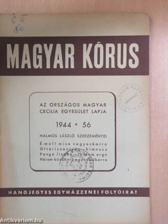 Magyar Kórus 1944. május