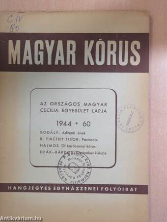 Magyar Kórus 1944. december