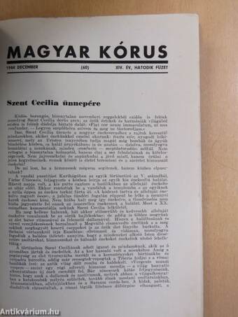 Magyar Kórus 1944. december