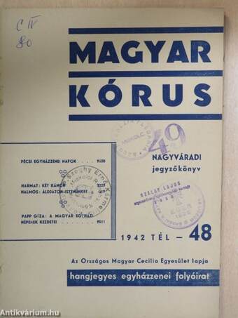 Magyar Kórus 1942. Tél