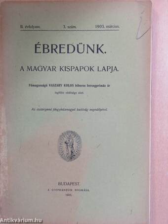 Ébredünk 1903. március