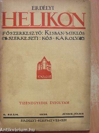 Erdélyi Helikon 1938. június-július