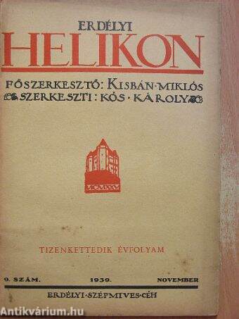 Erdélyi Helikon 1939. november