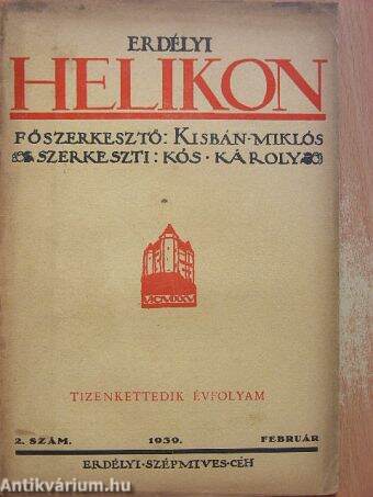 Erdélyi Helikon 1939. február