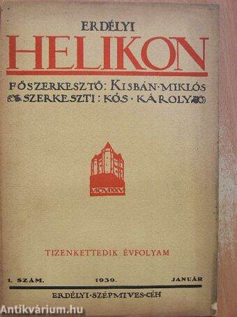 Erdélyi Helikon 1939. január
