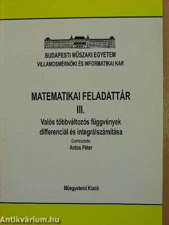 Matematikai feladattár III.