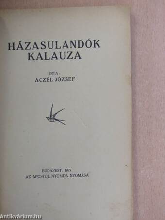 Házasulandók kalauza