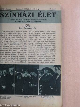 Szinházi Élet 1936/28.