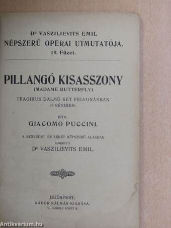 Pillangó kisasszony