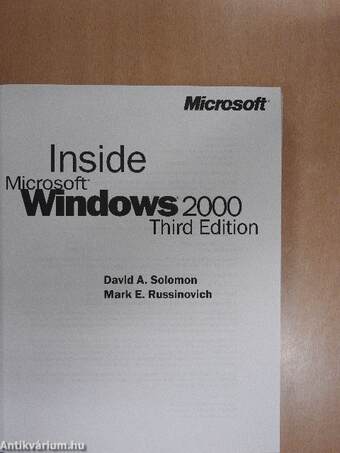 Inside Microsoft Windows 2000