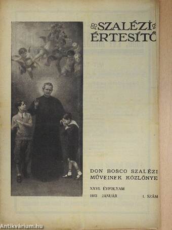 Szalézi Értesítő 1933. január-december