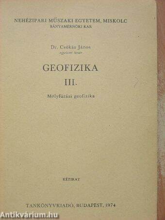 Geofizika III.