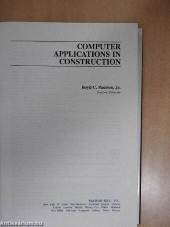 Computer applications in construction