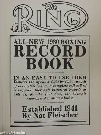 The Ring: All-New 1980 Boxing Record Book