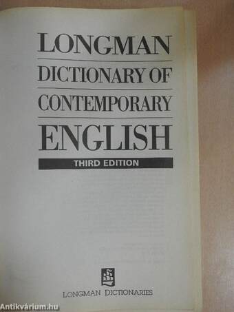 Longman Dictionary of Contemporary English