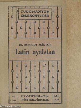 Kis latin nyelvtan