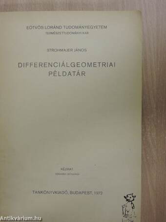 Differenciálgeometriai példatár