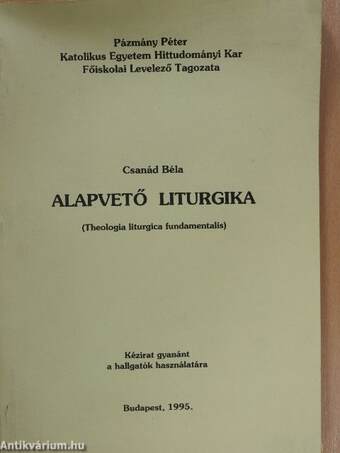 Alapvető liturgika