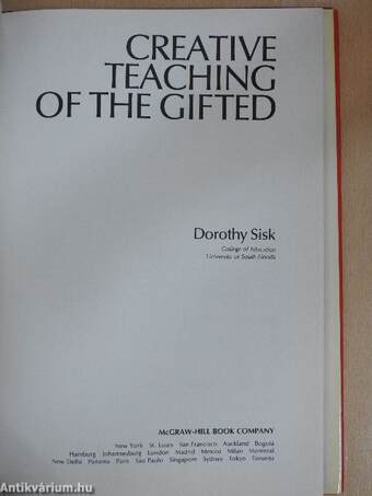 Creative teaching of the gifted