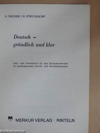 Deutsch - gründlich und klar