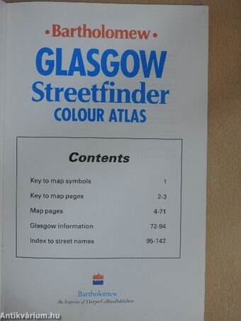 Glasgow Streetfinder Colour Atlas