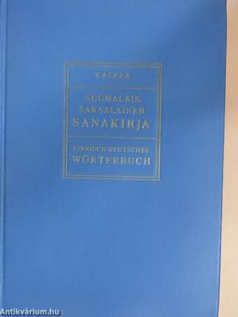 Suomalais-saksalainen sanakirja/Finnisch-Deutsches Wörterbuch
