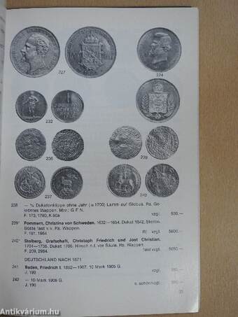 Numismatische Abteilung - Münzenliste August 1980/32