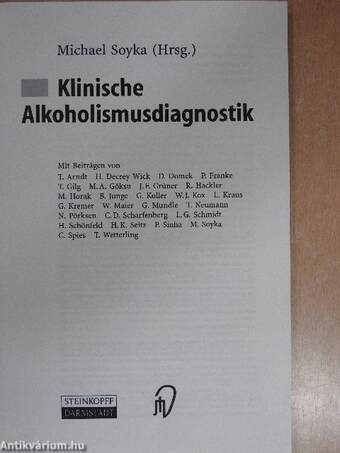 Klinische Alkoholismusdiagnostik