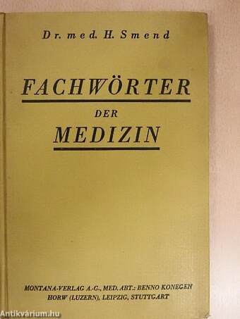 Fachwörter der medizin