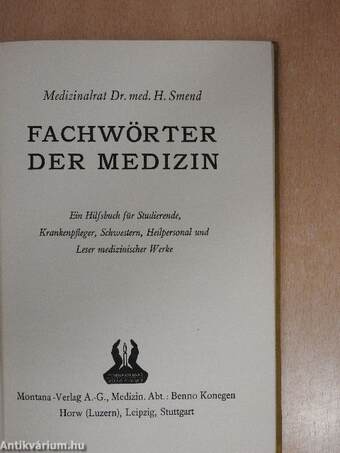 Fachwörter der medizin