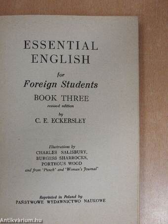 Essential English for Foreign Students 3. - Student's Book