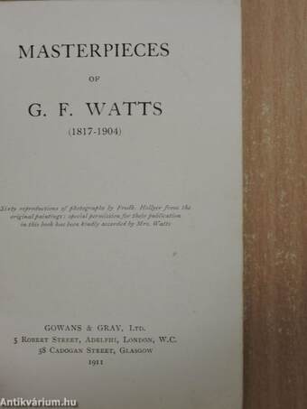 Masterpieces of G. F. Watts