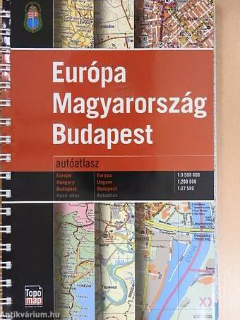 Európa Magyarország Budapest autóatlasz