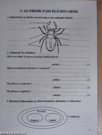 Biológiai alapismeretek munkafüzet