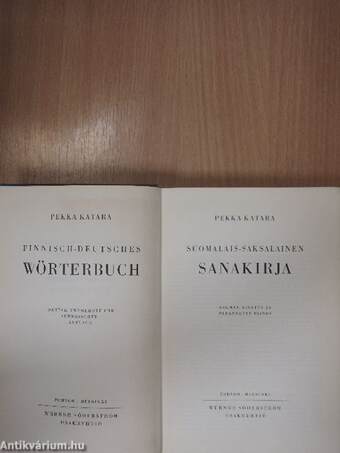 Suomalais-saksalainen sanakirja/Finnisch-Deutsches Wörterbuch