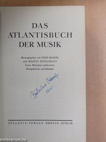 Das Atlantisbuch der Musik